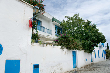 Street in Tunisia. Sidi Bu Said