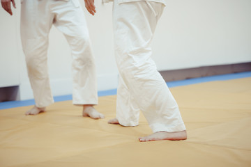 Obraz premium feet on the Mat in battle