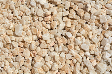 White pebbles stone texture and background photo