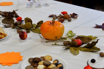 Courges en décoration
