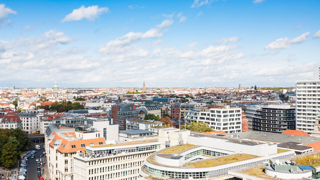 panorama Berlin city in september