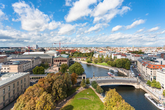 Berlin cityscape with Museumsinsel and Spree River