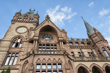 The beautiful Drachenburg Castle near Koenigswinter - Bonn, North Rhine-Westphalia in Germany.