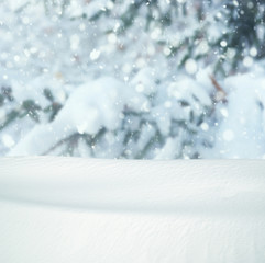Winter background and snow