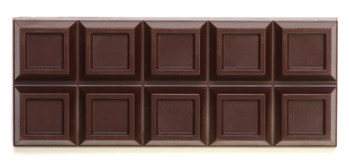 chocolate bar isolated on white
