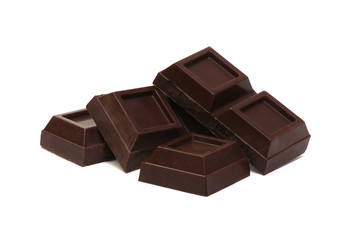  chocolate bar isolated on white