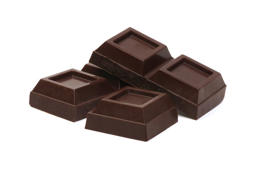  chocolate bar isolated on white