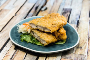 Handmade Japanese fried chicken ready to eat