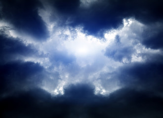 Cloudscape with a Sunlight