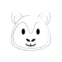 Cute squirrel cartoon icon vector illustration graphic design