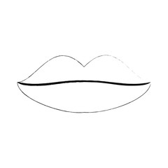 Woman sexy lips icon vector illustration graphic design