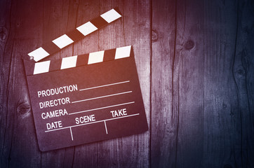 Movie clapper board