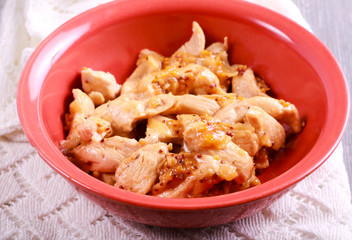 Chicken breast with mustard