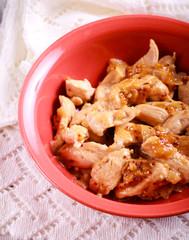 Chicken breast with mustard