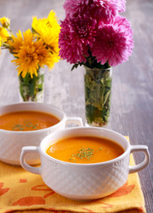 Vegetable soup orange