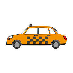 Obraz na płótnie Canvas Taxi cab vehicle icon vector illustration graphic design
