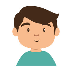 little boy avatar characters vector illustration design