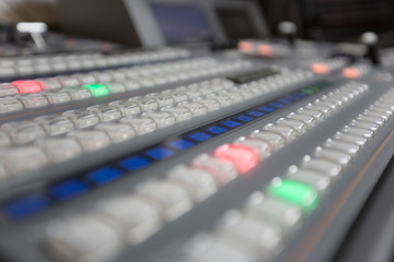 Broadcast studio video and audio switcher mixer