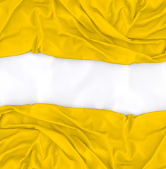 Fototapeta na wymiar Fondo de moda y textil en color blanco y amarillo.Telas y moda