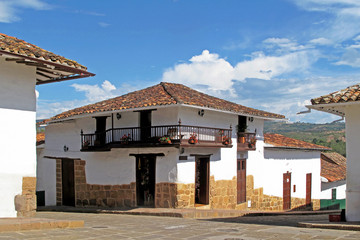 Old colonial town of Barichara, Santander, Colombia, South America