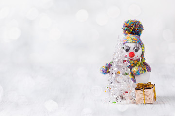 christmas decoration with vintage toys