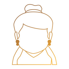 cute grandmother avatar character vector illustration design