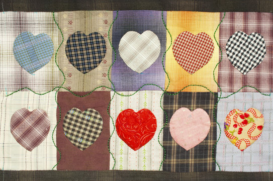 Quilt : Heart pattern