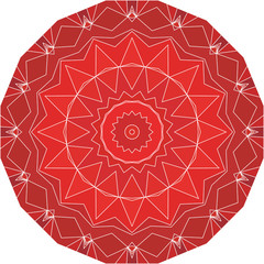 Flower Mandala. Vintage tattoo decorative elements. Oriental pattern, vector illustration.