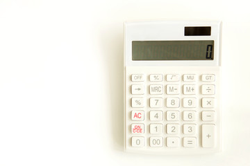 Calculator on table