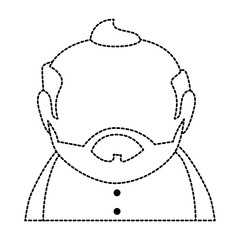 cute grandfather avatar character vector illustration design