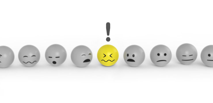 Smiley ist genervt