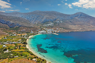 Aegiali beach of Amorgos, Greece