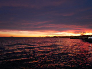 Fototapeta premium Cagnes sur mer coucher de soleil