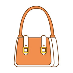 female handbag elegant icon vector illustration design