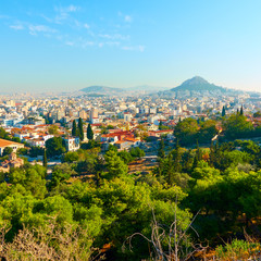 Fototapeta na wymiar Athens city in Greece