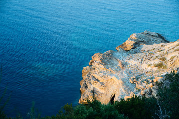 Sea view from the cliff
