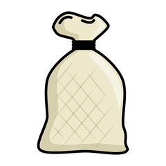 flour bag isolated icon vector illustration design