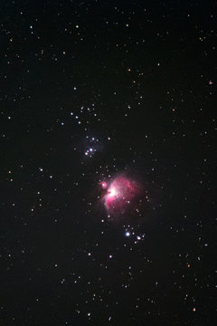The Orion Nebula as seen from Mannheim in Germany.