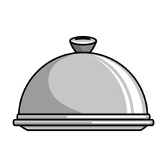 tray server isolated icon vector illustration design