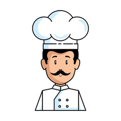 professional chef avatar character vector illustration design