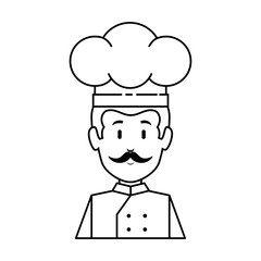 professional chef avatar character vector illustration design