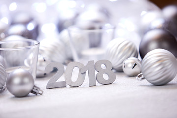 Christmas silver balls