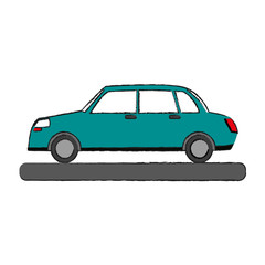 Obraz premium Car sideview vehicle icon vector illustration graphic design