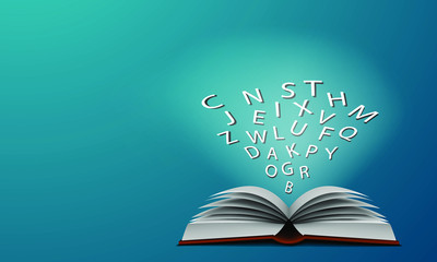 Letters in a book