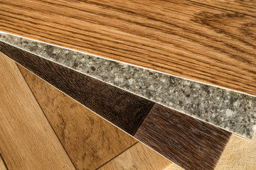 Samples of linoleum