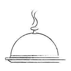 tray server isolated icon vector illustration design