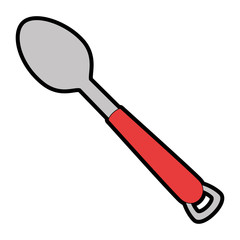 spoon cutlery isolated icon vector illustration design