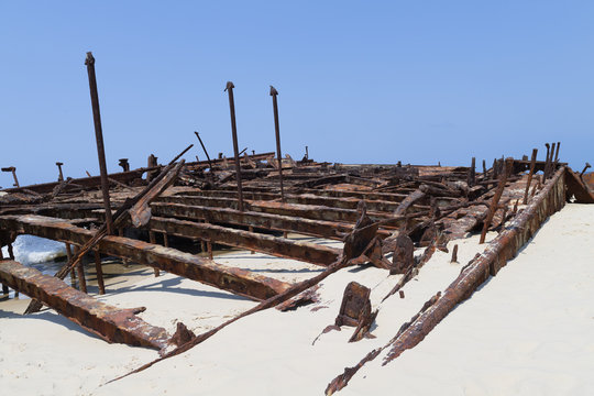 verrostetes Schiffswrack - Fraser Island - Australien