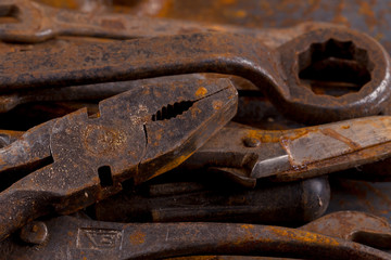 Old rusty tools