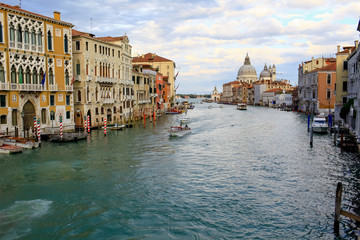 The big channel in Venice on a decline.